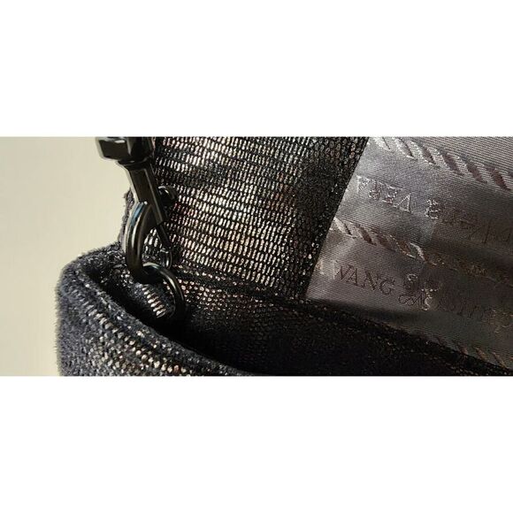 Simply Vera  Wang Sequins Evening Clutch Purse Metallic Accent. - Picture 6 of 13